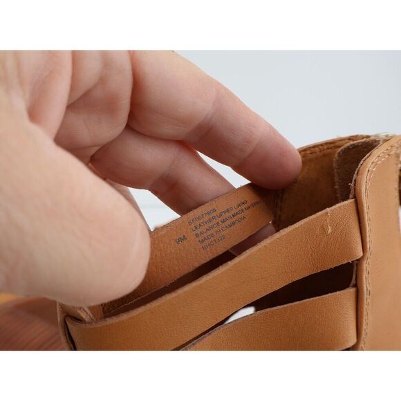 Sofft Stratford Sandals Brown Leather Block Heel Gladiator Strappy Size 9 M - Picture 12 of 14